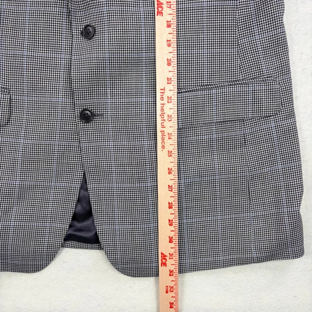 NWT! Brooks Brothers 346 Mens 40R Wool Houndstooth Blue Windowpane Sport Coat
